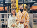 Rishab Shetty offers prayers at the Kollur Shri Mookambika Devi Temple with wife Pragathi Shetty - Hindi News | Rishab Shetty offers prayers at the Kollur Shri Mookambika Devi Temple with wife Pragathi Shetty | Latest entertainment News at Lokmattimes.com