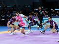 PKL 12: Ashu, Sandeep shine as Delhi compete double over Jaipur Pink Panthers - Hindi News | PKL 12: Ashu, Sandeep shine as Delhi compete double over Jaipur Pink Panthers | Latest other-sports News at Lokmattimes.com