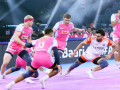 PKL 12: Nitin Kumar, Ali Samadi star as Jaipur Pink Panthers outclass UP Yoddhas - Hindi News | PKL 12: Nitin Kumar, Ali Samadi star as Jaipur Pink Panthers outclass UP Yoddhas | Latest other-sports News at Lokmattimes.com