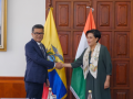 MoS Margherita meets Foreign Minister of Ecuador, discusses strengthening bilateral ties - Hindi News | MoS Margherita meets Foreign Minister of Ecuador, discusses strengthening bilateral ties | Latest international News at Lokmattimes.com