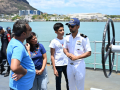 INS Savitri welcomes visitors onboard in Mauritius, highlights Indian Navy’s strength, heritage - Hindi News | INS Savitri welcomes visitors onboard in Mauritius, highlights Indian Navy’s strength, heritage | Latest international News at Lokmattimes.com