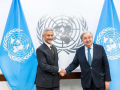 EAM Jaishankar meets UN chief Guterres, thanks him for supporting India’s growth - Hindi News | EAM Jaishankar meets UN chief Guterres, thanks him for supporting India’s growth | Latest international News at Lokmattimes.com