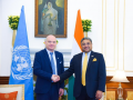 UNODC representative Holge presents credentials to MEA Secretary George - Hindi News | UNODC representative Holge presents credentials to MEA Secretary George | Latest international News at Lokmattimes.com