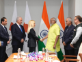 VP Radhakrishnan meets Cyprus parliamentary delegation - Hindi News | VP Radhakrishnan meets Cyprus parliamentary delegation | Latest national News at Lokmattimes.com