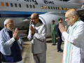 PM Modi arrives in Raipur for 60th DGP-IGP conference; Amit Shah inaugurates key sessions - Hindi News | PM Modi arrives in Raipur for 60th DGP-IGP conference; Amit Shah inaugurates key sessions | Latest national News at Lokmattimes.com