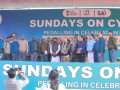 Fit India Sundays on Cycle celebrates India’s CWG 2030 hosting rights, contribution of private security guards - Hindi News | Fit India Sundays on Cycle celebrates India’s CWG 2030 hosting rights, contribution of private security guards | Latest other-sports News at Lokmattimes.com