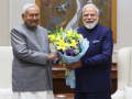 Bihar CM Nitish Kumar meets PM Modi in Delhi; discuss development and political issues - Hindi News | Bihar CM Nitish Kumar meets PM Modi in Delhi; discuss development and political issues | Latest national News at Lokmattimes.com