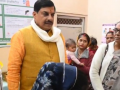 MP CM offers prayer at Tripur Sundari temple in Khandwa; inspects malnutrition centre - Hindi News | MP CM offers prayer at Tripur Sundari temple in Khandwa; inspects malnutrition centre | Latest health News at Lokmattimes.com