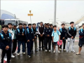 Sports Minister Mandaviya meets Arunachal Pradesh U-16 Team at Surat Airport - Hindi News | Sports Minister Mandaviya meets Arunachal Pradesh U-16 Team at Surat Airport | Latest other-sports News at Lokmattimes.com
