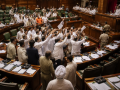 Rajasthan Assembly adjourned thrice amid row over debate on govt's performance - Hindi News | Rajasthan Assembly adjourned thrice amid row over debate on govt's performance | Latest national News at Lokmattimes.com