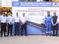 GRSE lays foundation for 3rd muti-purpose vessel for German firm - Hindi News | GRSE lays foundation for 3rd muti-purpose vessel for German firm | Latest business News at Lokmattimes.com