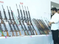130 Maoists with 124 weapons surrender in Telangana - Hindi News | 130 Maoists with 124 weapons surrender in Telangana | Latest national News at Lokmattimes.com