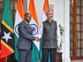 EAM Jaishankar meets counterpart from St Kitts and Nevis, discusses areas of cooperation - Hindi News | EAM Jaishankar meets counterpart from St Kitts and Nevis, discusses areas of cooperation | Latest international News at Lokmattimes.com