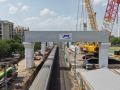 Gujarat: Heaviest portal beam successfully launched for Mumbai‑Ahmedabad bullet train project - Hindi News | Gujarat: Heaviest portal beam successfully launched for Mumbai‑Ahmedabad bullet train project | Latest business News at Lokmattimes.com