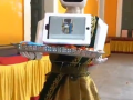 Saree-clad robot welcomes voters at Puducherry polling station - Hindi News | Saree-clad robot welcomes voters at Puducherry polling station | Latest national News at Lokmattimes.com