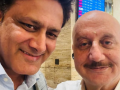 Anupam Kher meets Anil Kumble: Graceful, grounded and full of quiet dignity - Hindi News | Anupam Kher meets Anil Kumble: Graceful, grounded and full of quiet dignity | Latest entertainment News at Lokmattimes.com