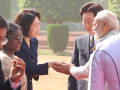South Korea's First Lady attends K-pop contest in India - Hindi News | South Korea's First Lady attends K-pop contest in India | Latest international News at Lokmattimes.com