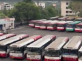 RTC buses go off the roads in Telangana as employees begin strike - Hindi News | RTC buses go off the roads in Telangana as employees begin strike | Latest national News at Lokmattimes.com