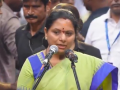 K. Kavitha launches new party Telangana Rashtra Sena - Hindi News | K. Kavitha launches new party Telangana Rashtra Sena | Latest national News at Lokmattimes.com