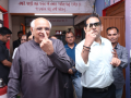 Amit Shah, Jeet Adani, CM Bhupendra Patel cast votes as Gujarat local body polls underway | Latest national News at www.lokmattimes.com