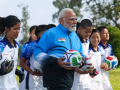 FIFA chief Infantino applauds PM Modi's football session in Sikkim - Hindi News | FIFA chief Infantino applauds PM Modi's football session in Sikkim | Latest other-sports News at Lokmattimes.com