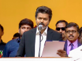 Vijay sworn in as Tamil Nadu Chief Minister, ends six-decade Dravidian parties dominance - Hindi News | Vijay sworn in as Tamil Nadu Chief Minister, ends six-decade Dravidian parties dominance | Latest national News at Lokmattimes.com