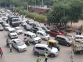 Massive traffic congestion on Delhi-Jaipur Expressway - Hindi News | Massive traffic congestion on Delhi-Jaipur Expressway | Latest national News at Lokmattimes.com