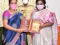Telangana governor felicitates Col Santosh Babu's wife - Hindi News | Telangana governor felicitates Col Santosh Babu's wife | Latest politics News at Lokmattimes.com