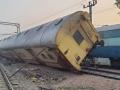 Guard coach of goods train derails, overturns in Gurugram - Hindi News | Guard coach of goods train derails, overturns in Gurugram | Latest national News at Lokmattimes.com