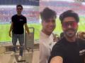 Aparshakti loves the energy in the stadium at FIFA World Cup - Hindi News | Aparshakti loves the energy in the stadium at FIFA World Cup | Latest entertainment News at Lokmattimes.com