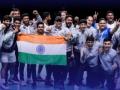 India thrash Indonesia 3-0 to win maiden Thomas Cup title - Hindi News | India thrash Indonesia 3-0 to win maiden Thomas Cup title | Latest badminton News at Lokmattimes.com