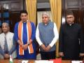 Two new BJP Rajya Sabha members takes oath - Hindi News | Two new BJP Rajya Sabha members takes oath | Latest politics News at Lokmattimes.com