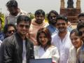 Nikhil Siddhartha launches 'Spy' teaser near Netaji's statue at India Gate - Hindi News | Nikhil Siddhartha launches 'Spy' teaser near Netaji's statue at India Gate | Latest entertainment News at Lokmattimes.com