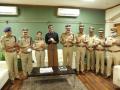 Hyderabad police felicitates Sindhu - Hindi News | Hyderabad police felicitates Sindhu | Latest badminton News at Lokmattimes.com