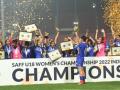 India clinch 2022 SAFF U-18 Women's Championship title - Hindi News | India clinch 2022 SAFF U-18 Women's Championship title | Latest football News at Lokmattimes.com