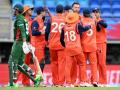 T20 World Cup: Van Meekeren, De Leede pick two wickets each as Netherlands restrict Bangladesh to 144/8 - Hindi News | T20 World Cup: Van Meekeren, De Leede pick two wickets each as Netherlands restrict Bangladesh to 144/8 | Latest cricket News at Lokmattimes.com