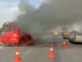 Mobile ATM catches fire on Delhi-Jaipur expressway - Hindi News | Mobile ATM catches fire on Delhi-Jaipur expressway | Latest national News at Lokmattimes.com