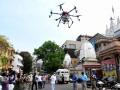 Sanitisation of Varanasi now being done by Garuda drone - Hindi News | Sanitisation of Varanasi now being done by Garuda drone | Latest health News at Lokmattimes.com