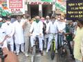 Congress holds cycle rallies in MP against fuel prices' hikes - Hindi News | Congress holds cycle rallies in MP against fuel prices' hikes | Latest politics News at Lokmattimes.com