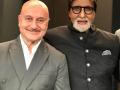 Anupam Kher wishes 'inspiration' Amitabh Bachchan along and healthy life - Hindi News | Anupam Kher wishes 'inspiration' Amitabh Bachchan along and healthy life | Latest entertainment News at Lokmattimes.com