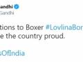 Rahul congratulates Lovlina on winning bronze medal - Hindi News | Rahul congratulates Lovlina on winning bronze medal | Latest other-sports News at Lokmattimes.com