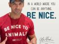 John Abraham stars in Mercy for Animals 'Be Nice' campaign - Hindi News | John Abraham stars in Mercy for Animals 'Be Nice' campaign | Latest entertainment News at Lokmattimes.com