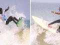 Indian Open of Surfing: Teenagers Kishore Kumar, Kamali Moorthy win double on first day - Hindi News | Indian Open of Surfing: Teenagers Kishore Kumar, Kamali Moorthy win double on first day | Latest other-sports News at Lokmattimes.com