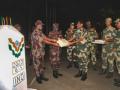 BSF, BGB exchange sweets at various posts on Diwali - Hindi News | BSF, BGB exchange sweets at various posts on Diwali | Latest national News at Lokmattimes.com