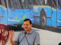 Kejriwal flags off 97 high-tech electric buses - Hindi News | Kejriwal flags off 97 high-tech electric buses | Latest politics News at Lokmattimes.com