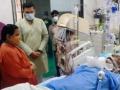 Uma Bharti visits Kalyan Singh in hospital - Hindi News | Uma Bharti visits Kalyan Singh in hospital | Latest politics News at Lokmattimes.com