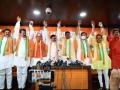 Three MLAs including one each from SP, BSP join BJP in MP - Hindi News | Three MLAs including one each from SP, BSP join BJP in MP | Latest politics News at Lokmattimes.com