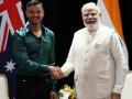 Modi meets Australian singer Guy Sebastian - Hindi News | Modi meets Australian singer Guy Sebastian | Latest international News at Lokmattimes.com