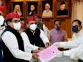 SP's Ram Gopal Yadav files nomination for RS polls - Hindi News | SP's Ram Gopal Yadav files nomination for RS polls | Latest politics News at Lokmattimes.com