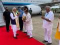 PM Modi arrives in Bengaluru on 2-day Karnataka visit - Hindi News | PM Modi arrives in Bengaluru on 2-day Karnataka visit | Latest politics News at Lokmattimes.com
